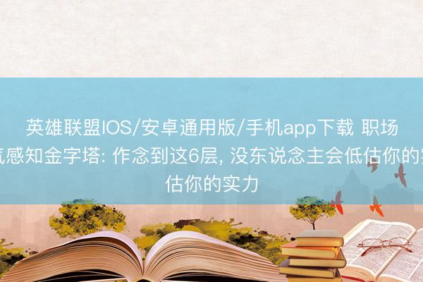 英雄联盟IOS/安卓通用版/手机app下载 职场才气感知金字塔: 作念到这6层, 没东说念主会低估你的实力