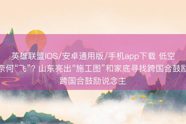 英雄联盟IOS/安卓通用版/手机app下载 低空经济该奈何“飞”? 山东亮出“施工图”和家底寻找跨国合鼓励说念主
